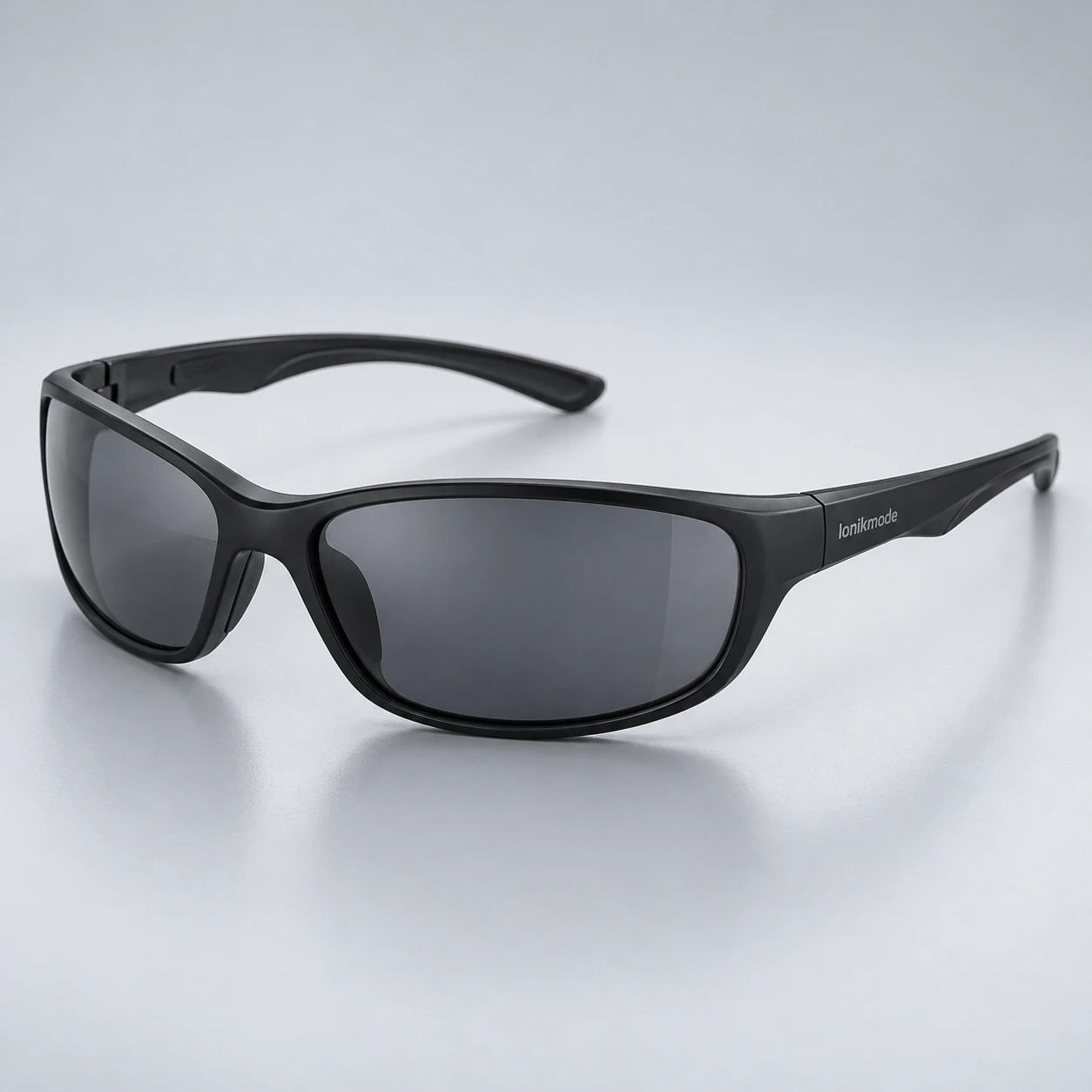 Vector Wrap, Matte black frame with gray lenses