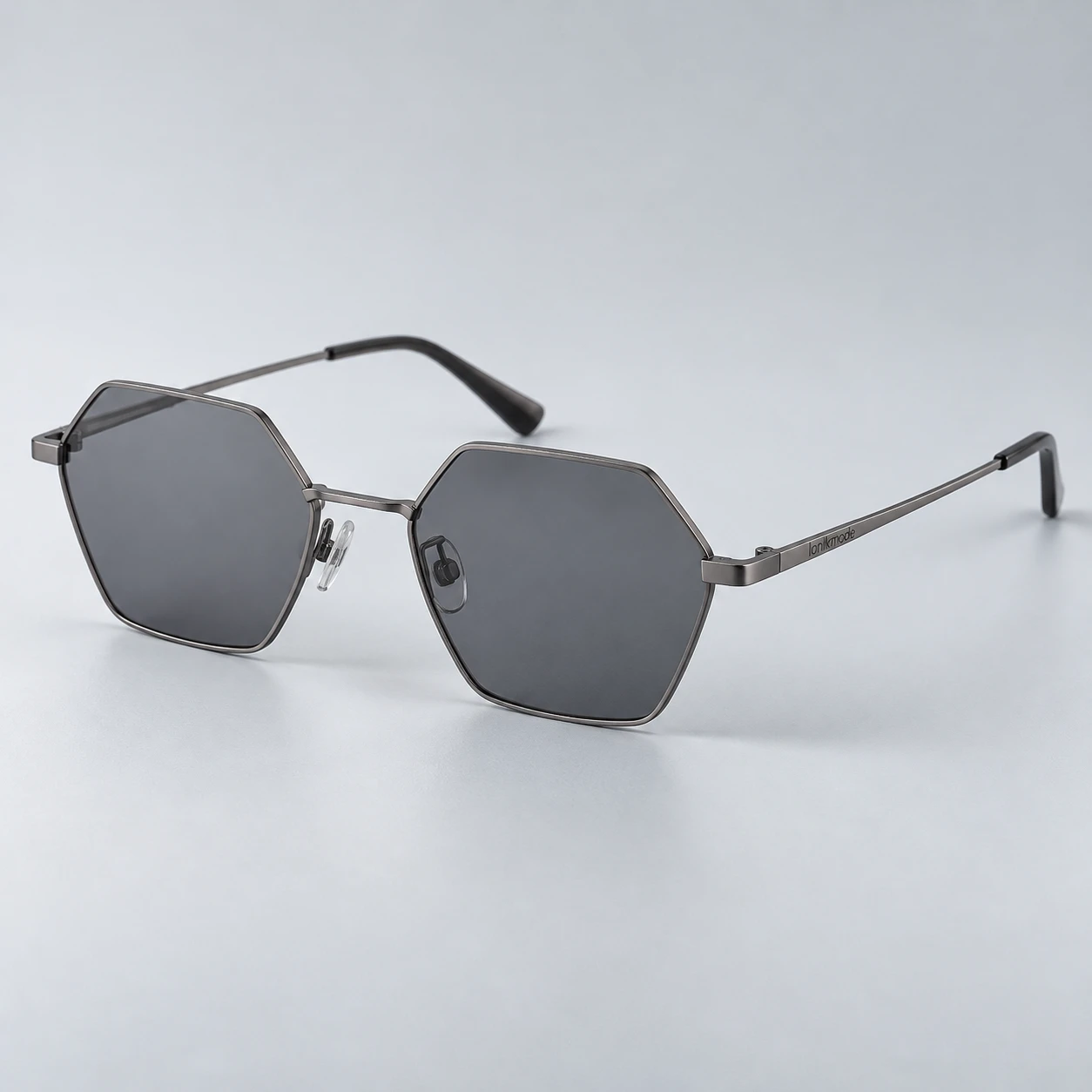 Alloy Hex, Gunmetal frame with gray lenses
